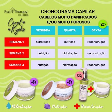 💚 CRONOGRAMA CAPILAR CAROL KYOKO + LEFT COSMÉTICOS